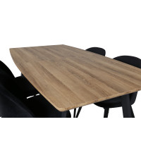 Produktbild för Inca Matbord med Velvet Stolarna