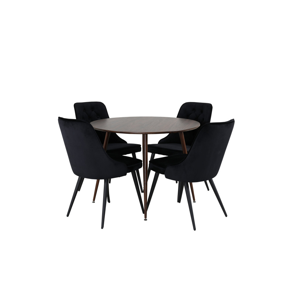 Produktbild för Plaza Matbord med Velvet Deluxe Stolarna