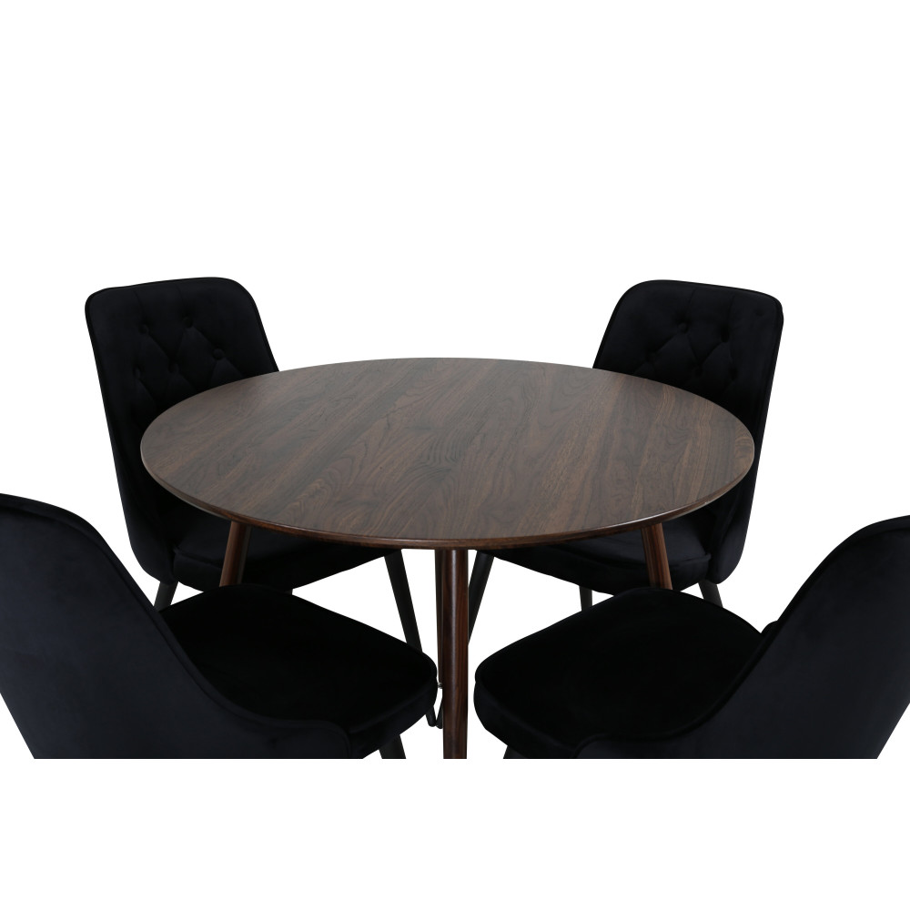 Produktbild för Plaza Matbord med Velvet Deluxe Stolarna