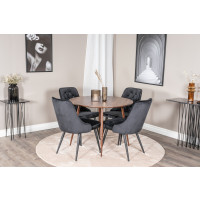 Produktbild för Plaza Matbord med Velvet Deluxe Stolarna