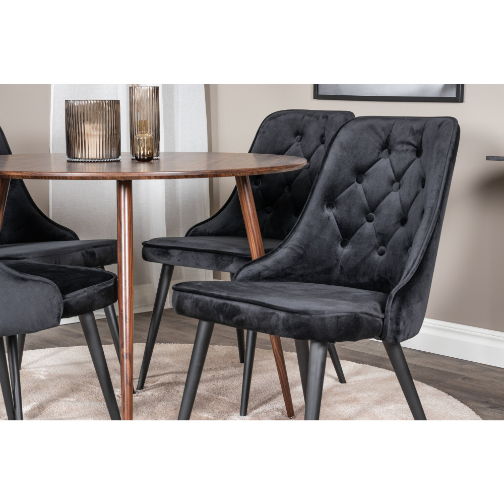 Produktbild för Plaza Matbord med Velvet Deluxe Stolarna