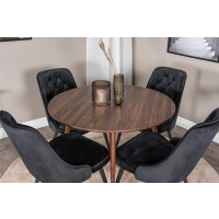 Produktbild för Plaza Matbord med Velvet Deluxe Stolarna