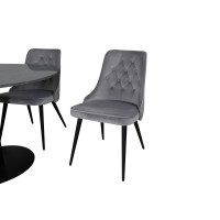 Produktbild för Estelle Matbord med Velvet Deluxe Stolarna