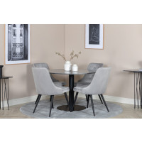 Produktbild för Estelle Matbord med Velvet Deluxe Stolarna
