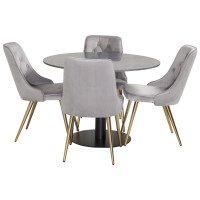 Produktbild för Estelle Matbord med Velvet Deluxe Stolarna