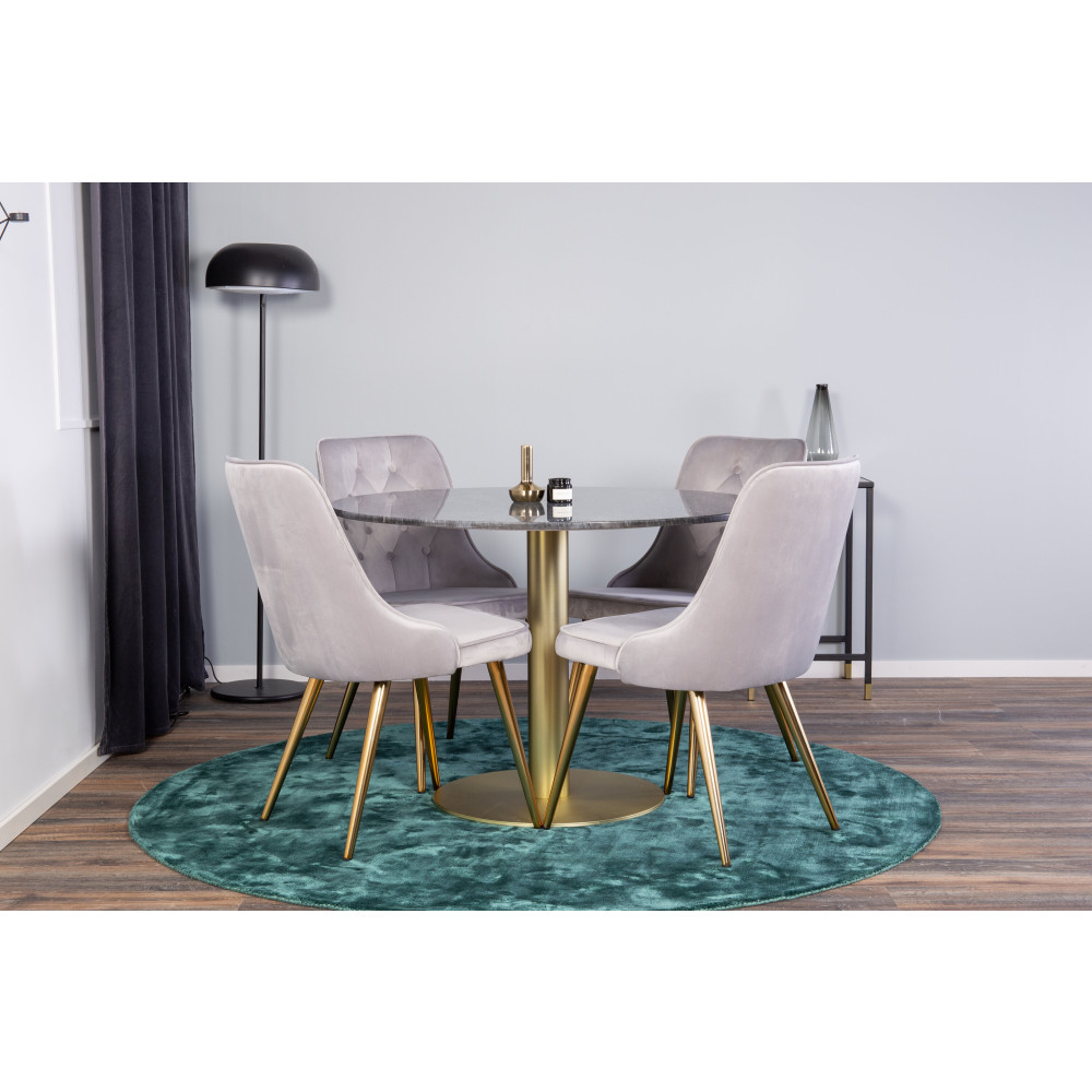 Produktbild för Estelle Matbord med Velvet Deluxe Stolarna