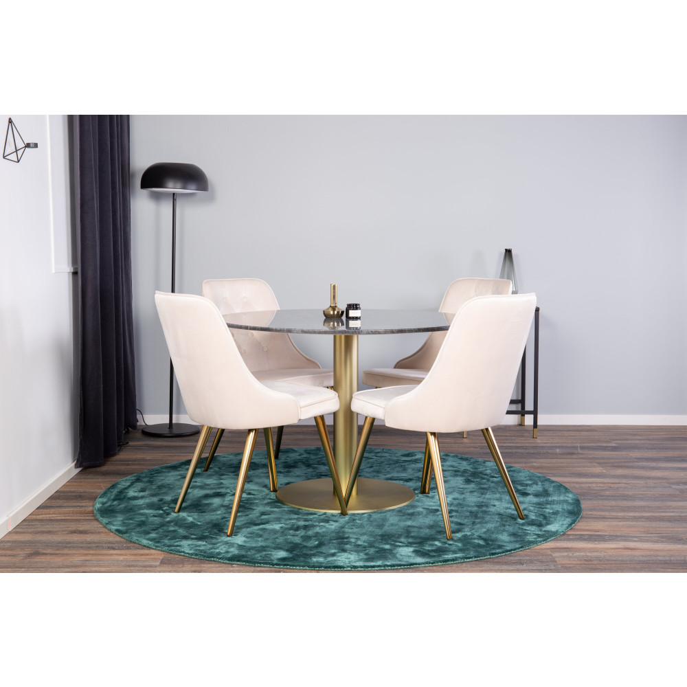 Produktbild för Estelle Matbord med Velvet Deluxe Stolarna