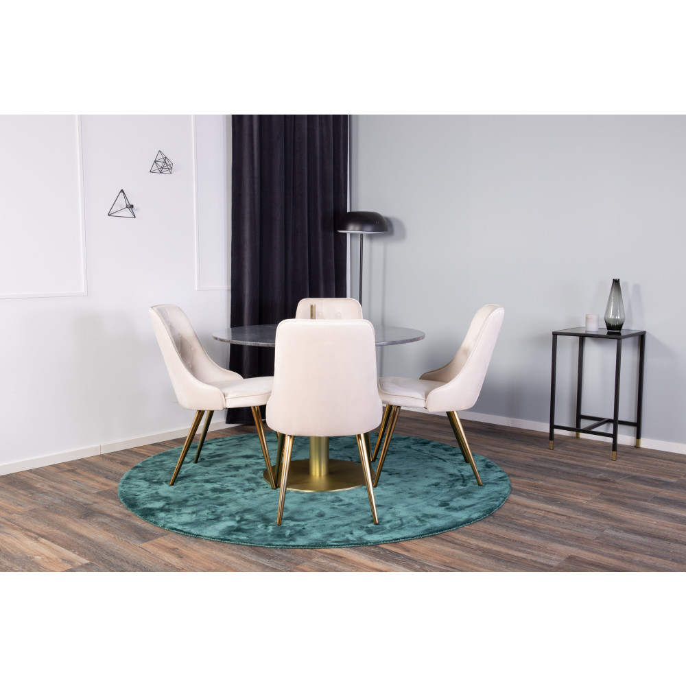 Produktbild för Estelle Matbord med Velvet Deluxe Stolarna