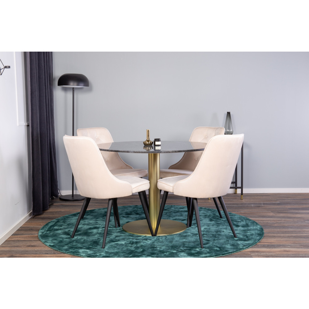 Produktbild för Estelle Matbord med Velvet Deluxe Stolarna