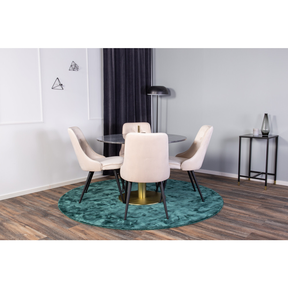 Produktbild för Estelle Matbord med Velvet Deluxe Stolarna