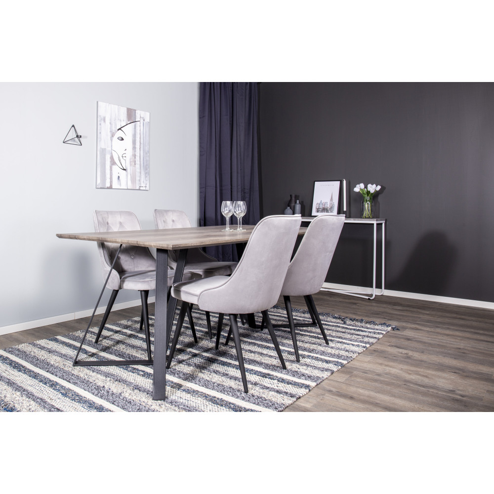 Produktbild för Marina Matbord med Velvet Deluxe Stolarna
