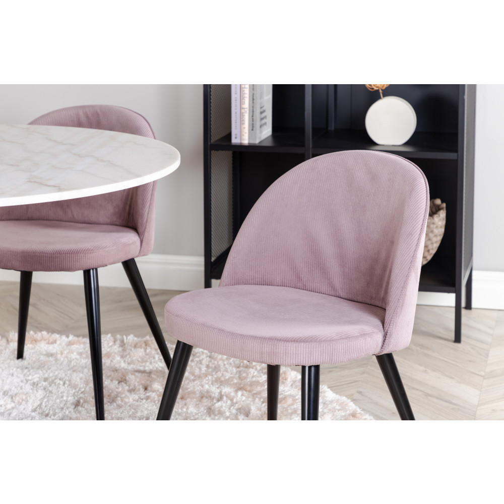 Produktbild för Estelle Matbord med Velvet Stolarna