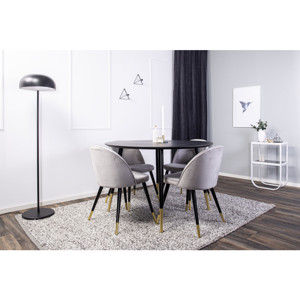 Produktbild för Dipp Matbord med Velvet Stolarna