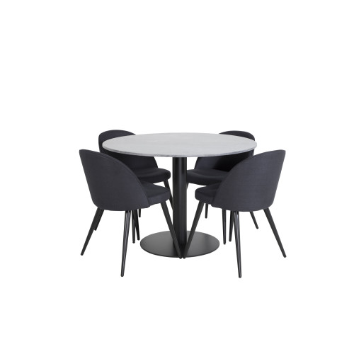 Venture Home Estelle Matbord med Velvet Stolarna