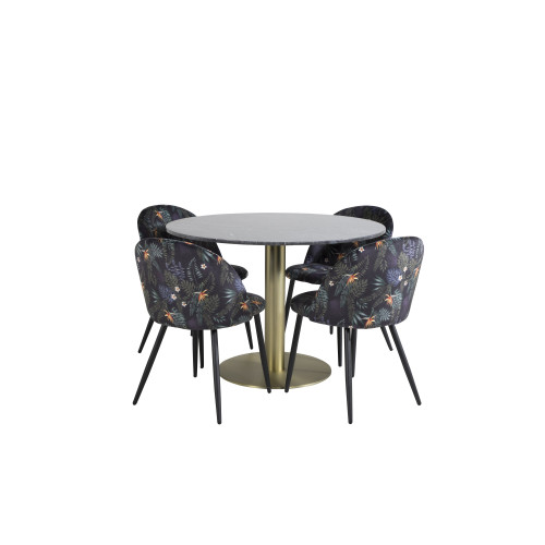 Venture Home Estelle Matbord med Velvet Stolarna