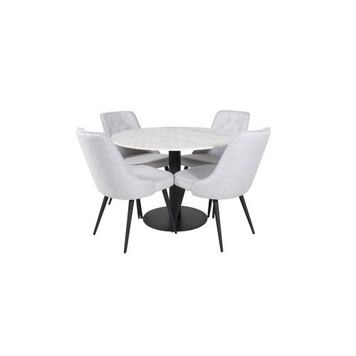 Venture Home Estelle Matbord med Velvet Deluxe Stolarna