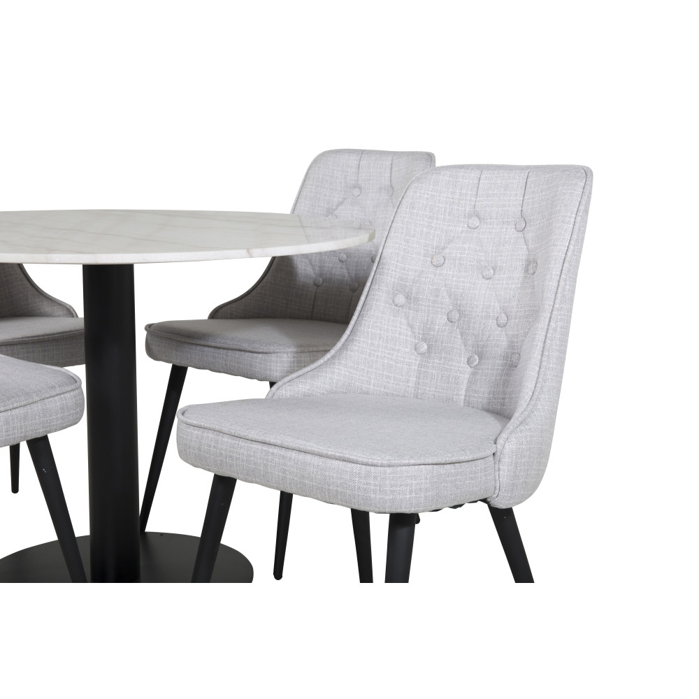 Produktbild för Estelle Matbord med Velvet Deluxe Stolarna