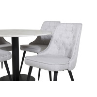 Produktbild för Estelle Matbord med Velvet Deluxe Stolarna