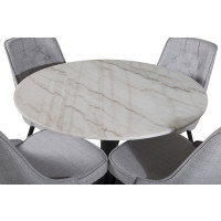 Produktbild för Estelle Matbord med Velvet Deluxe Stolarna