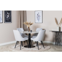 Produktbild för Estelle Matbord med Velvet Deluxe Stolarna