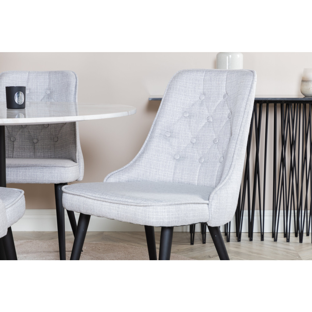 Produktbild för Estelle Matbord med Velvet Deluxe Stolarna
