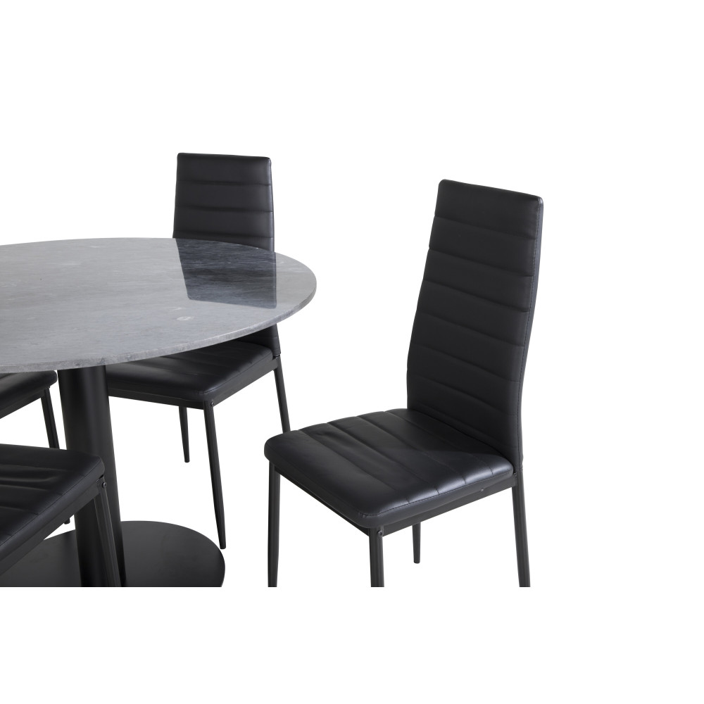 Produktbild för Estelle Matbord med Slim Stolarna