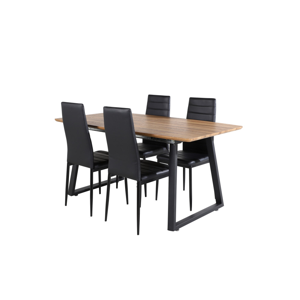 Produktbild för Inca Matbord med Slim Stolarna