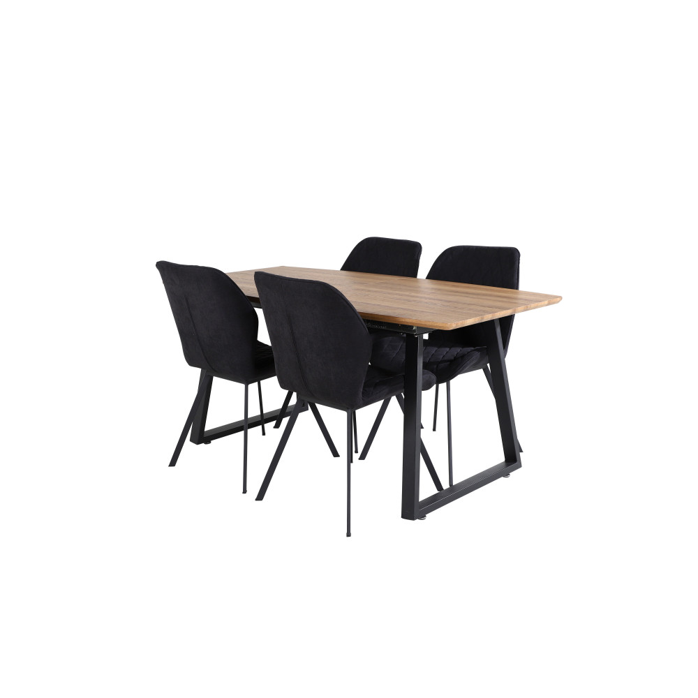 Produktbild för Inca Matbord med Gemma Stolarna