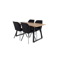 Produktbild för Inca Matbord med Gemma Stolarna