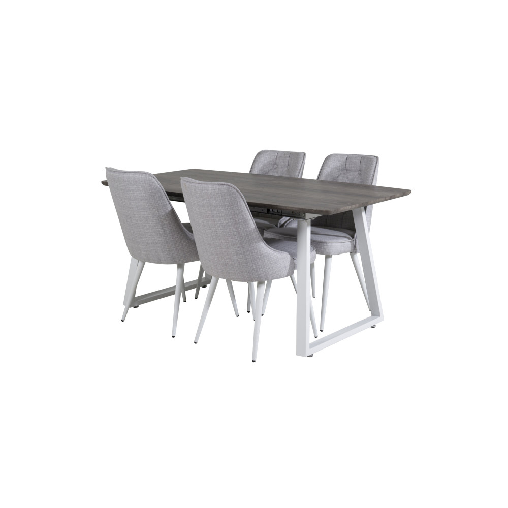 Produktbild för Inca Matbord med Velvet Deluxe Stolarna