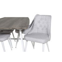 Produktbild för Inca Matbord med Velvet Deluxe Stolarna