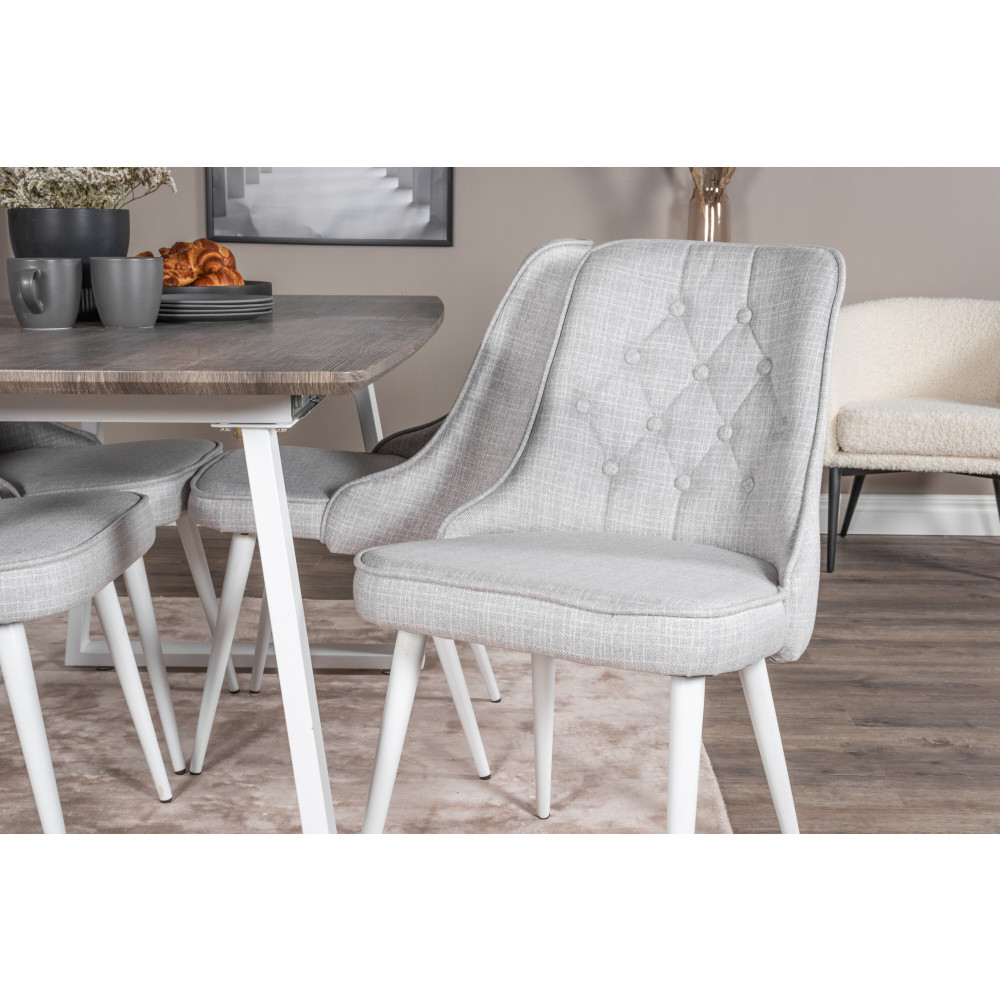Produktbild för Inca Matbord med Velvet Deluxe Stolarna