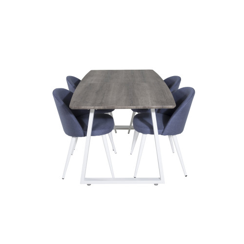 Venture Home Inca Matbord med Velvet Stolarna