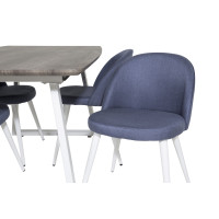 Produktbild för Inca Matbord med Velvet Stolarna