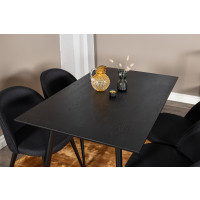Produktbild för Dipp Matbord med Velvet Stolarna