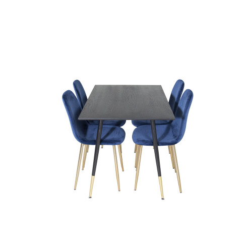 Venture Home Dipp Matbord med Polar Stolarna