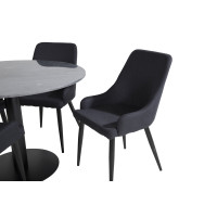 Produktbild för Estelle Matbord med Plaza Stolarna