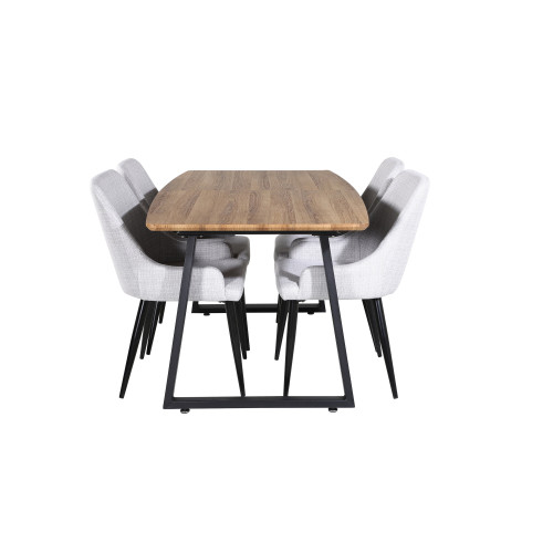 Venture Home Inca Matbord med Plaza Stolarna