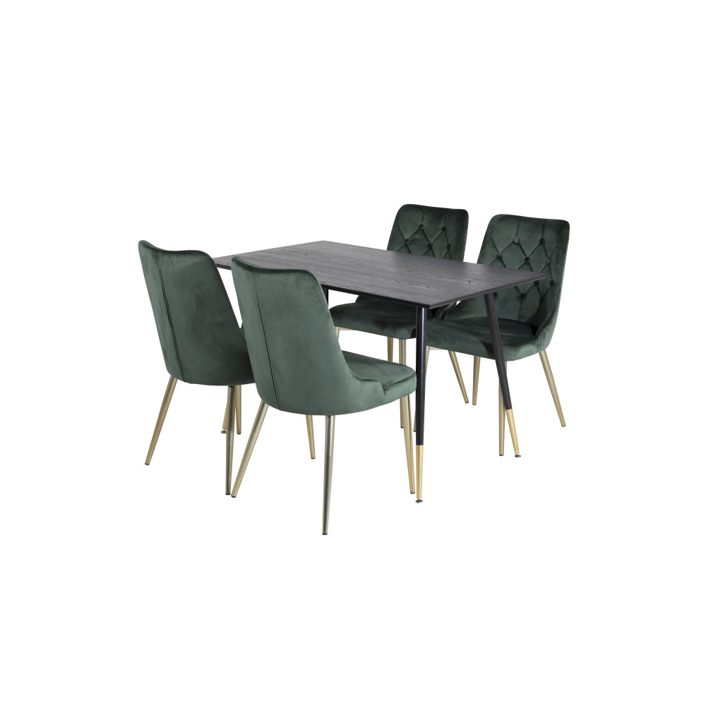Produktbild för Dipp Matbord med Velvet Deluxe Stolarna