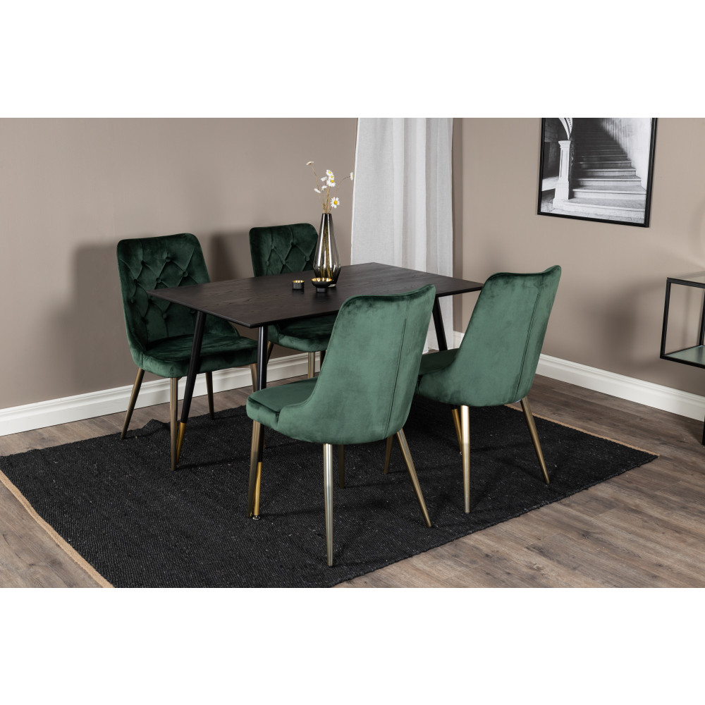 Produktbild för Dipp Matbord med Velvet Deluxe Stolarna