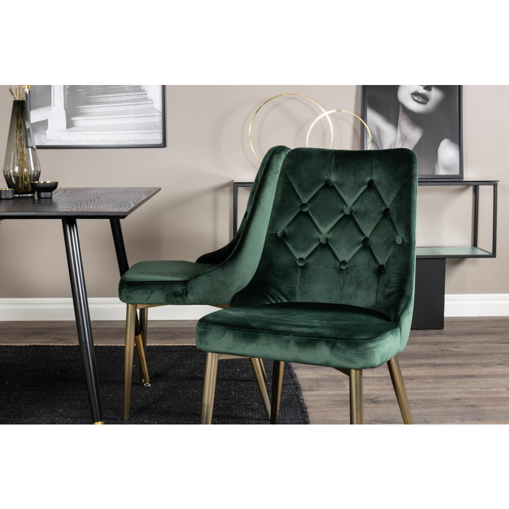 Produktbild för Dipp Matbord med Velvet Deluxe Stolarna