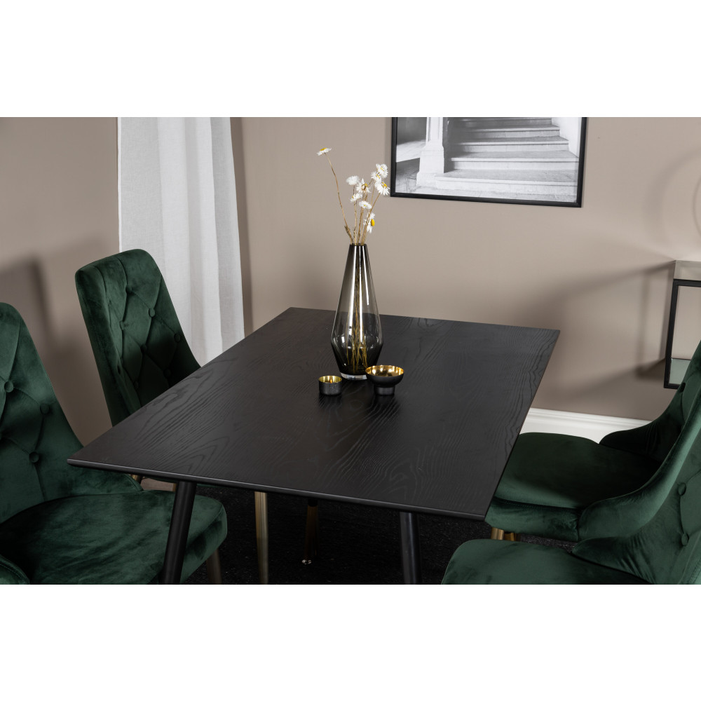 Produktbild för Dipp Matbord med Velvet Deluxe Stolarna