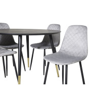 Produktbild för Dipp Matbord med Polar Stolarna