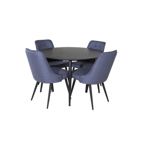 Venture Home Dipp Matbord med Velvet Deluxe Stolarna