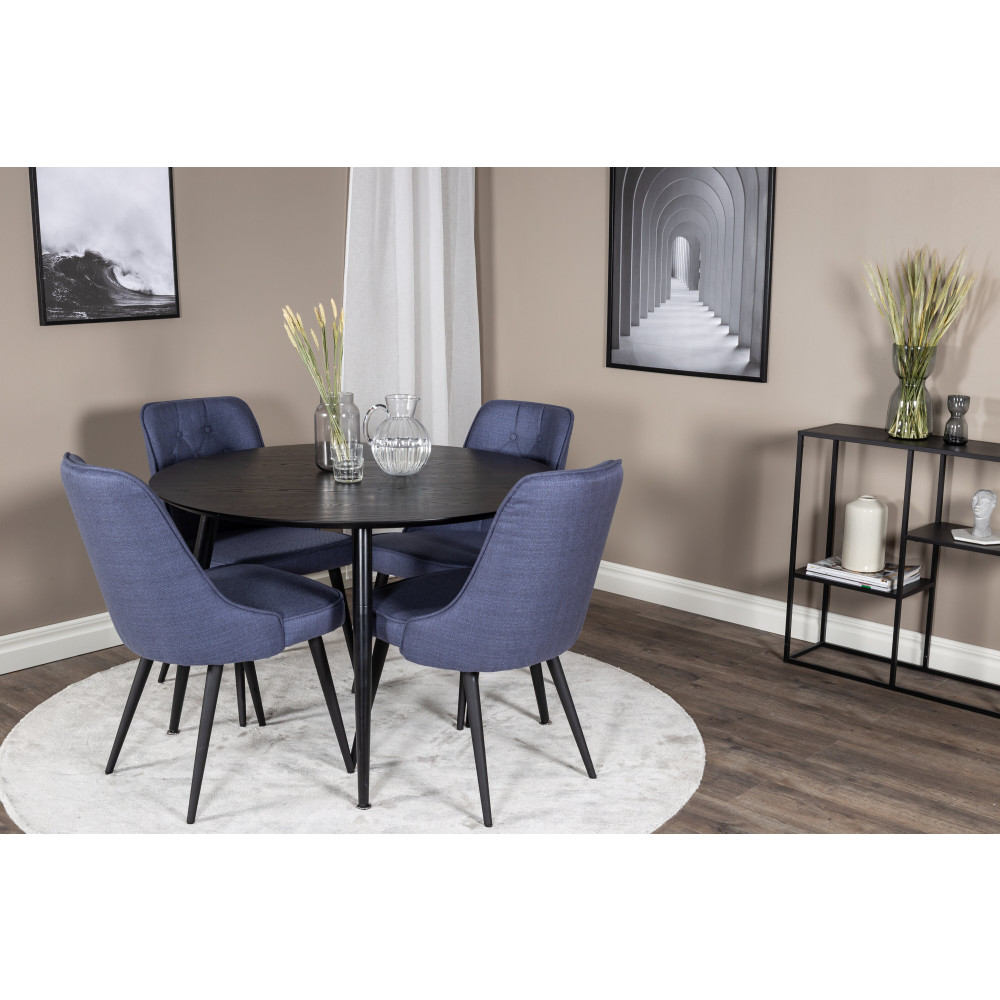 Produktbild för Dipp Matbord med Velvet Deluxe Stolarna