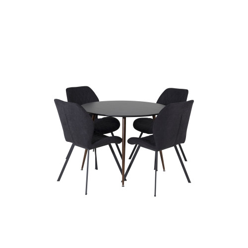Venture Home Plaza Matbord med Gemma Stolarna