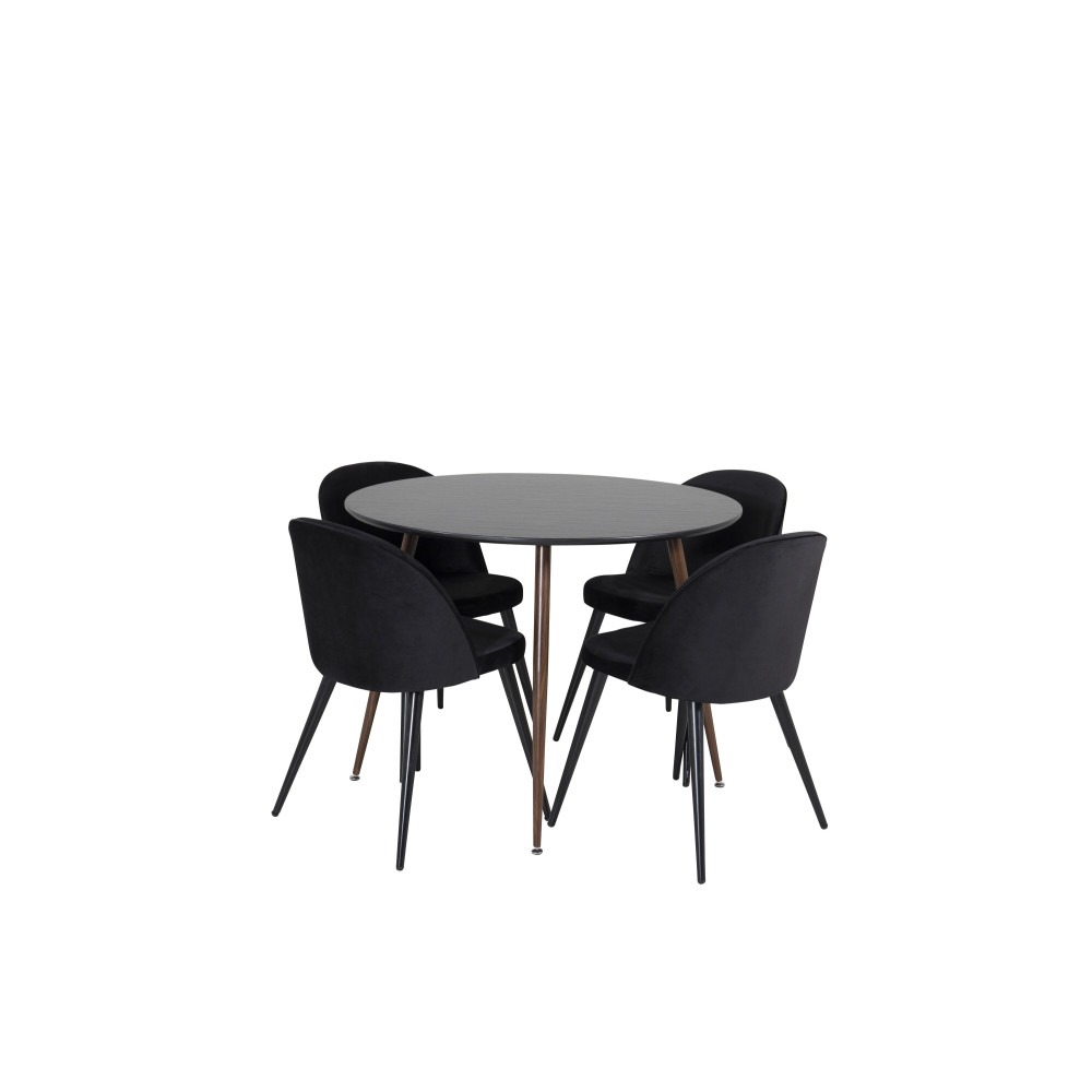 Produktbild för Plaza Matbord med Velvet Stolarna
