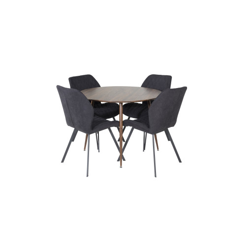 Venture Home Plaza Matbord med Gemma Stolarna