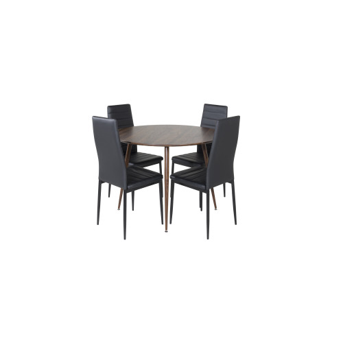 Venture Home Plaza Matbord med Slim Stolarna