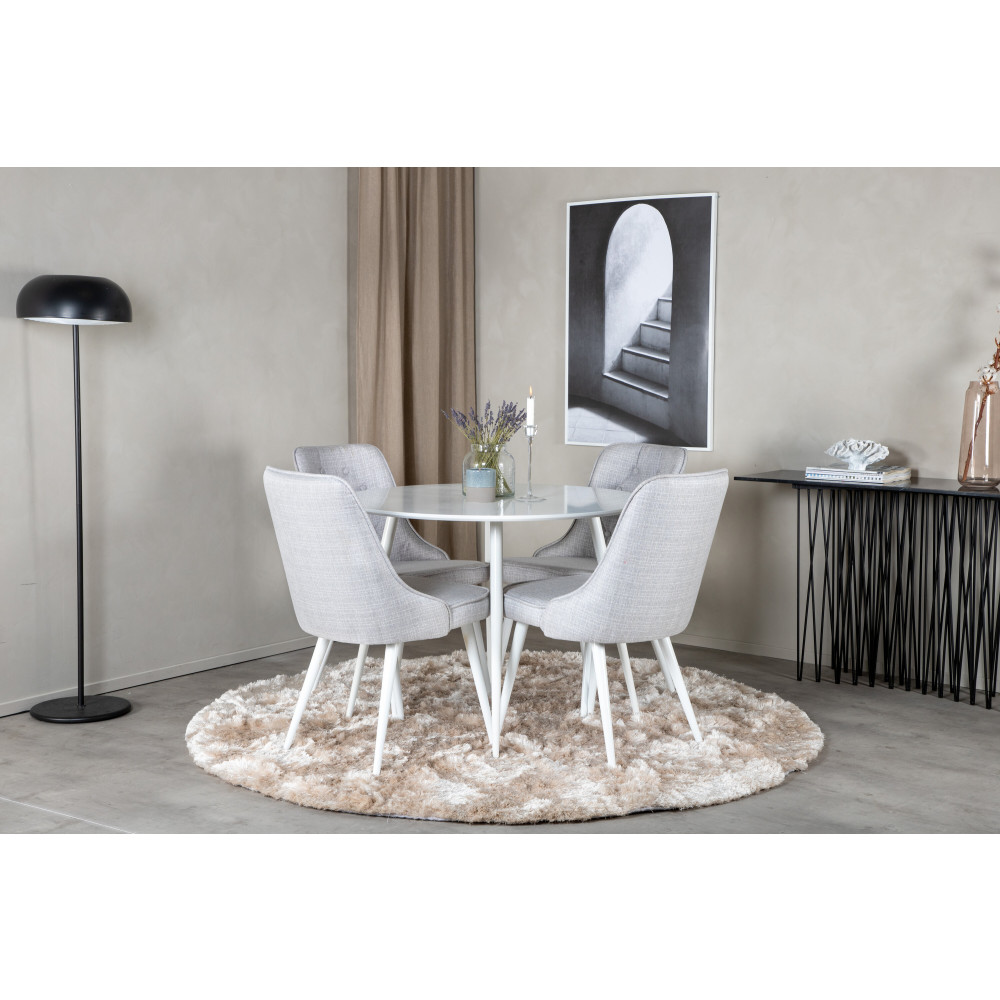Produktbild för Plaza Matbord med Velvet Deluxe Stolarna